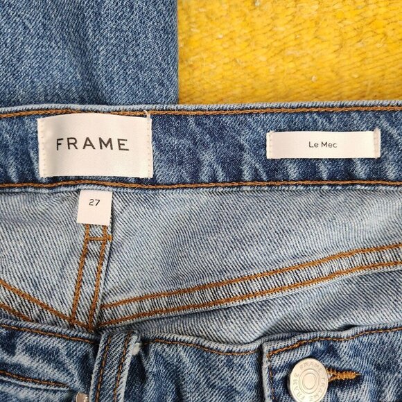 Frame 'Le Mec' Boyfriend Jeans Sz 27 - Picture 9 of 10